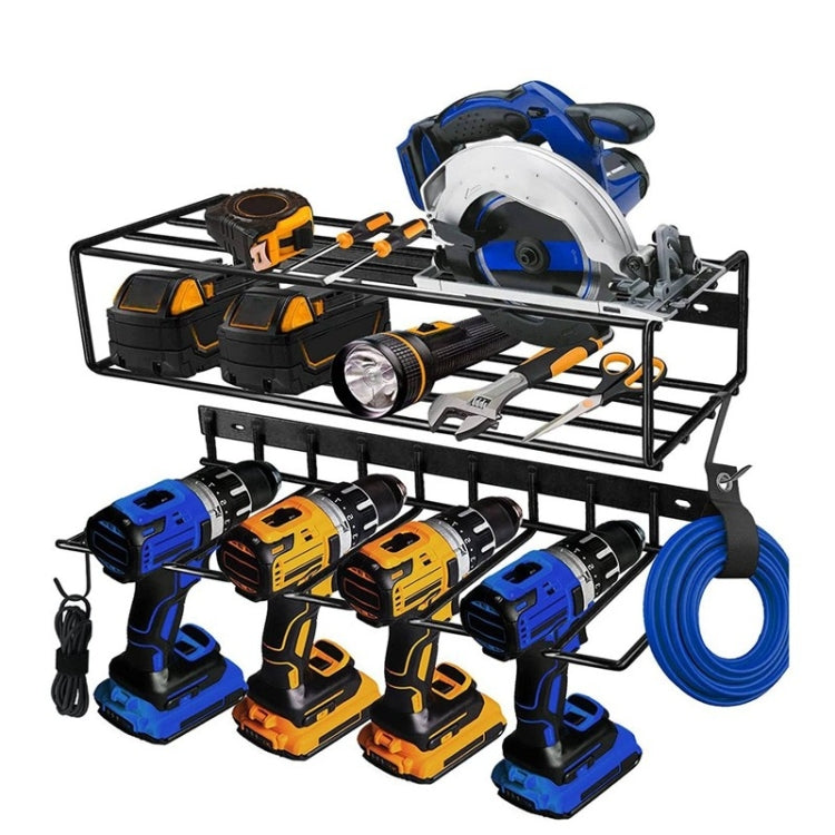 Wall Mounted Handheld Drill Tool Storage Rack, Complete set, Single Rack Complete set