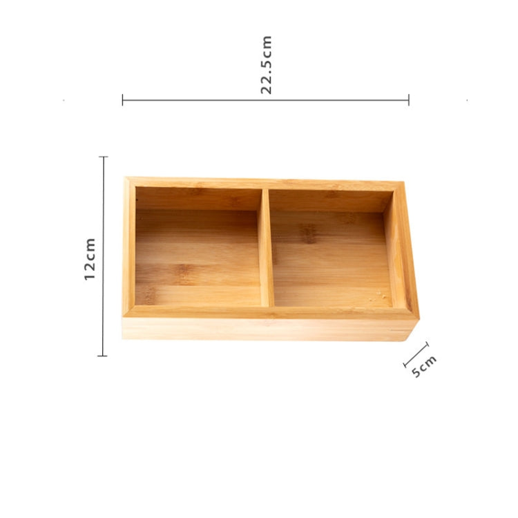 Bamboo Dried Food Box Compartment Candy Box Snack Storage Box, 2 Grids, 3 Grids, 4 Grids, 6 Grids, 9 Grids