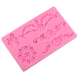 Cake Border Floral Fondant Silicone Mold, CF394