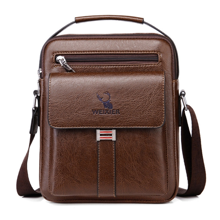 WEIXIER D245 Men Business Bag Large Capacity Shoulder Backpack, D245 Black, D245 Light Brown, D245 Dark Brown D245 Dark Brown Dark Brown