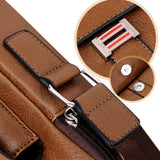 WEIXIER D245 Men Business Bag Large Capacity Shoulder Backpack, D245 Black, D245 Light Brown, D245 Dark Brown