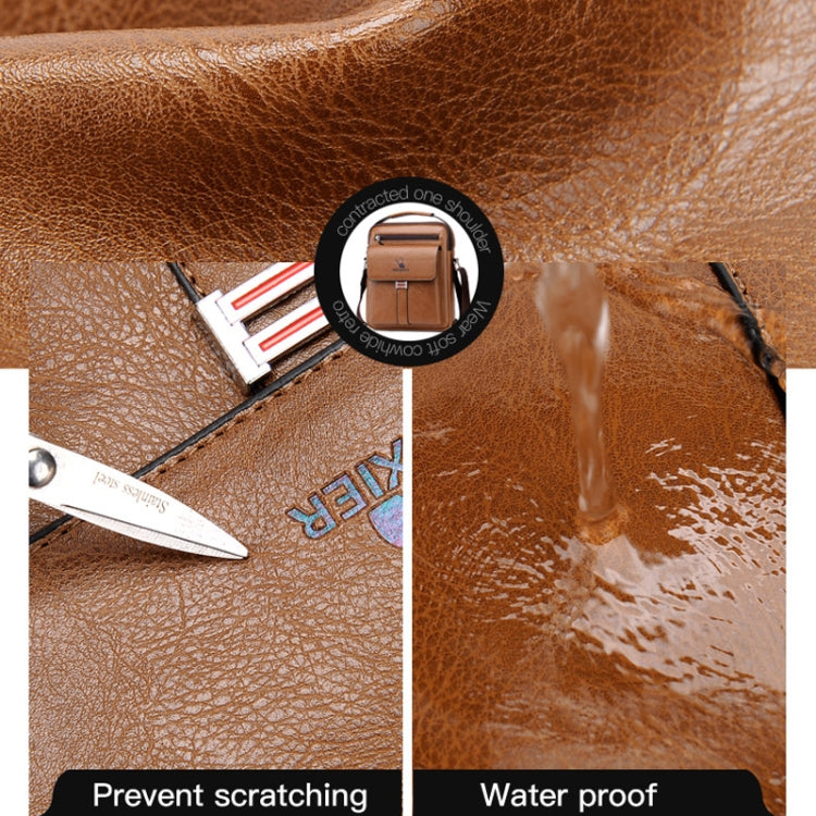 WEIXIER D245 Men Business Bag Large Capacity Shoulder Backpack, D245 Black, D245 Light Brown, D245 Dark Brown