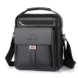 WEIXIER D244 Men Shoulder Bag Large Capacity Business Retro Messenger Bag, D244 Black, D244 Brown D244 Black Black