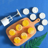 2 PCS Moon Festival Round Hand-Pressed Pastry Mold Baking Tools, Model:, 10, 24, 25, 26, 28, 29, 30, 31, 33, 35, 36, 37, 41, 42, 21 25