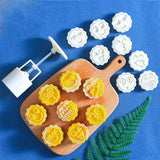 2 PCS Moon Festival Round Hand-Pressed Pastry Mold Baking Tools, Model:, 10, 24, 25, 26, 28, 29, 30, 31, 33, 35, 36, 37, 41, 42, 21 28