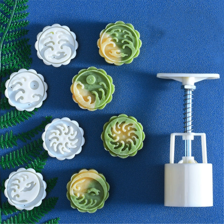 2 PCS Moon Festival Round Hand-Pressed Pastry Mold Baking Tools, Model:, 10, 24, 25, 26, 28, 29, 30, 31, 33, 35, 36, 37, 41, 42, 21 29