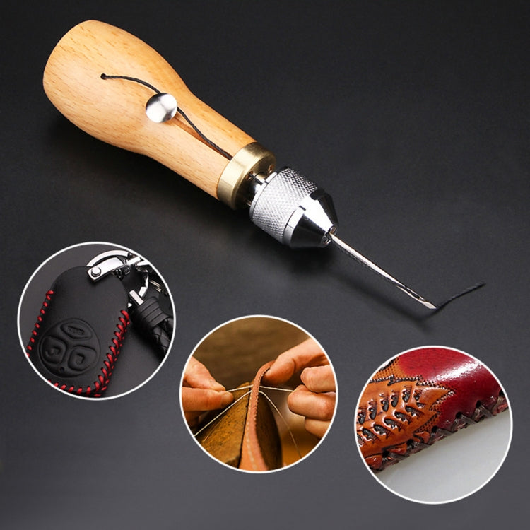 Handmade DIY Leather Stitching Tool Leather Carving Tool Device, Sewing Device