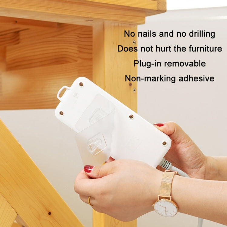 10pcs Traceless Wall Hanging Multifunction Plug-in Rack, Specification: Double, Single, Double