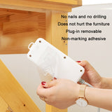 10pcs Traceless Wall Hanging Multifunction Plug-in Rack, Specification: Double, Single, Double