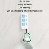 10pcs Traceless Wall Hanging Multifunction Plug-in Rack, Specification: Double, Single, Double