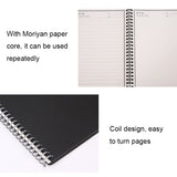 KCA02 Erasable Waterproof Coil Notebook, Spec:, A5 Square, B5 Round, A5 without LOGO, A5 Iron Ring no LOGO, A5 Note Type