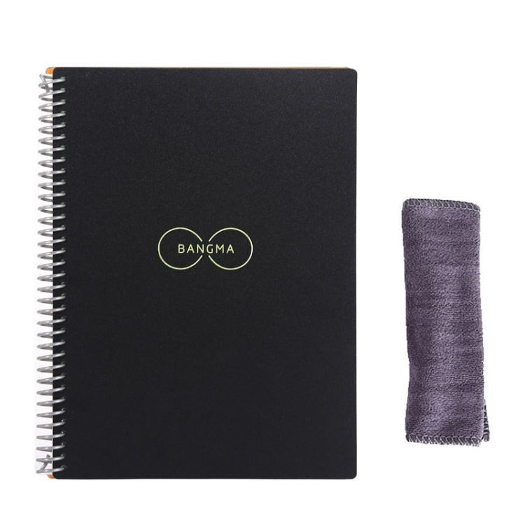 KCA02 Erasable Waterproof Coil Notebook, Spec:, A5 Square, B5 Round, A5 without LOGO, A5 Iron Ring no LOGO, A5 Note Type