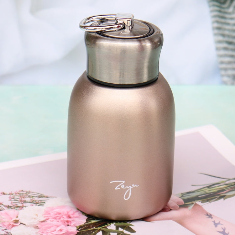 280ml 304 Stainless Steel Handle Vacuum Insulation Cup Big Belly Gift Cup, Black, Gold, Green, Silver, Rose Gold Rose Gold