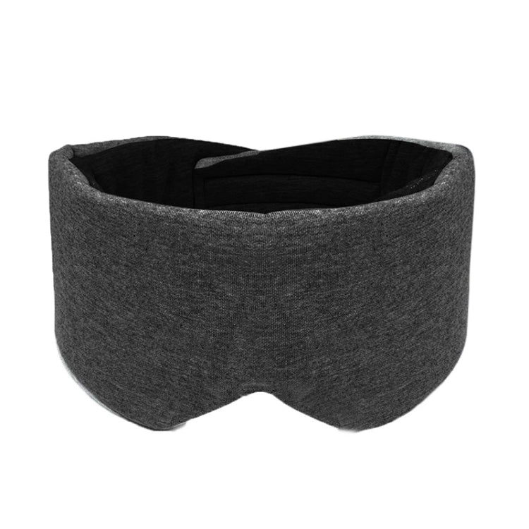 Oversized Cotton Breathable Blackout Sleep Eye Mask, Gray, Black