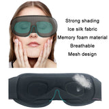 3D Breathable Shading Eye Protection Sleep Eye Mask, Purple Red, Black, White, Green, Navy, Gray
