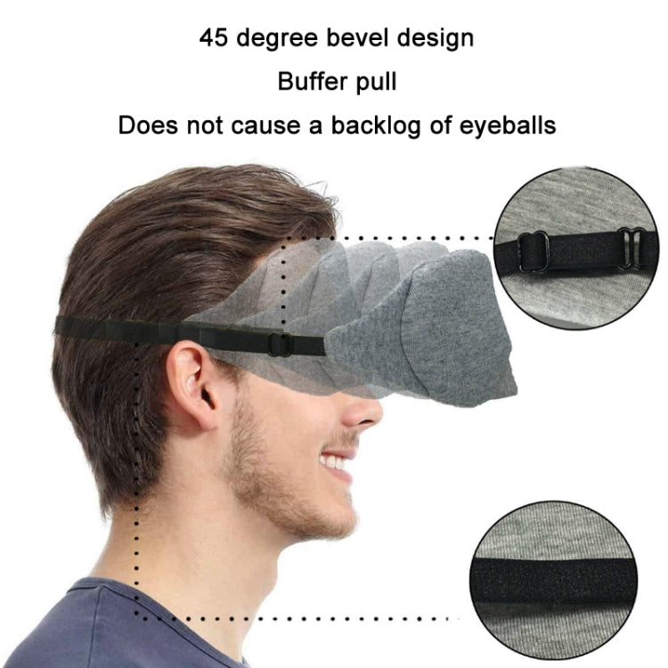 Wire Nose Adjustable Breathable Sleeping Eye Mask, Black, Gray