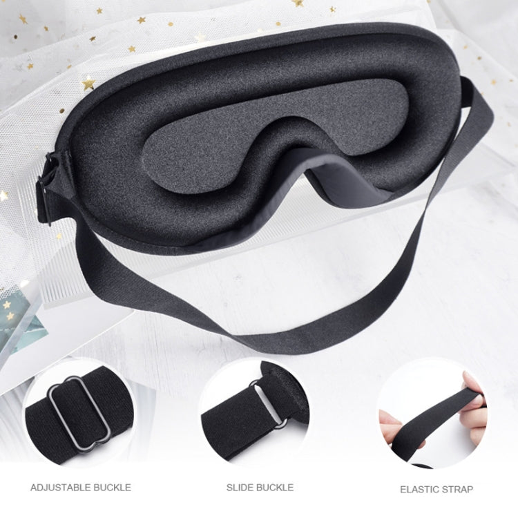 Three-Dimensional Breathable Hollow Sleep Shading Eye Mask, Black, Gray, Champagne Color, Color Matching