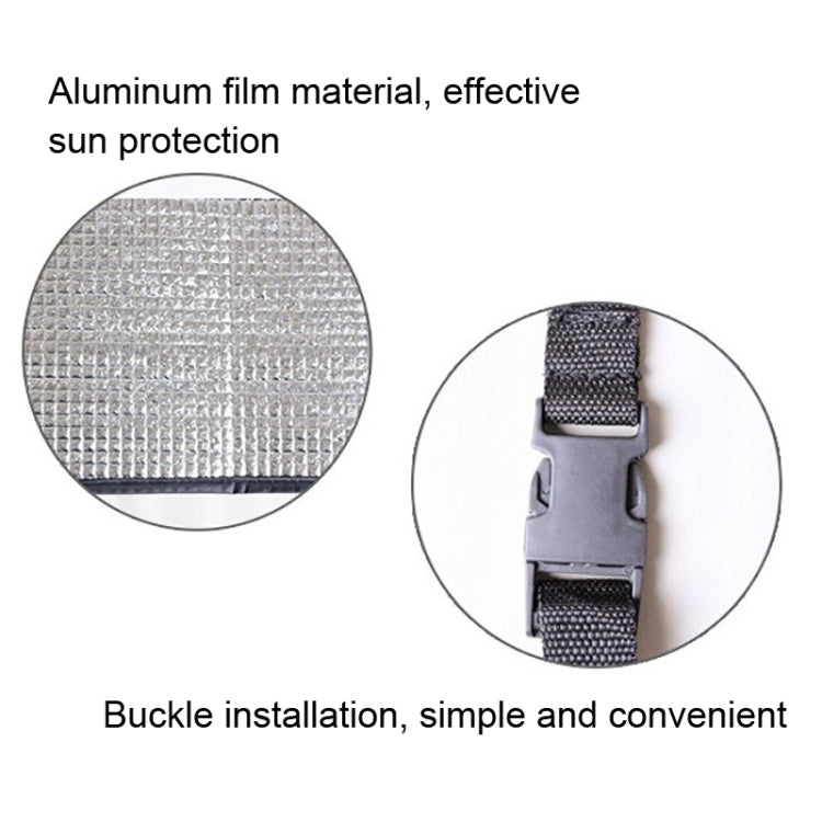 Universal Air Conditioner Cover Aluminum Foil Composite Flame Retardant Rainproof Cover, 80 x 40cm