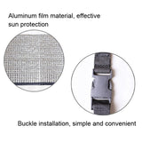 Universal Air Conditioner Cover Aluminum Foil Composite Flame Retardant Rainproof Cover, 80 x 40cm