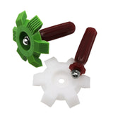 2 PCS Air Conditioner Blade Condenser Cleaning Fin Comb Brush, Green, White