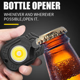 E-SMARTER W5129 Mini Strong Light Portable Flashlight, Specification:, With Keychain, With Tape Rope