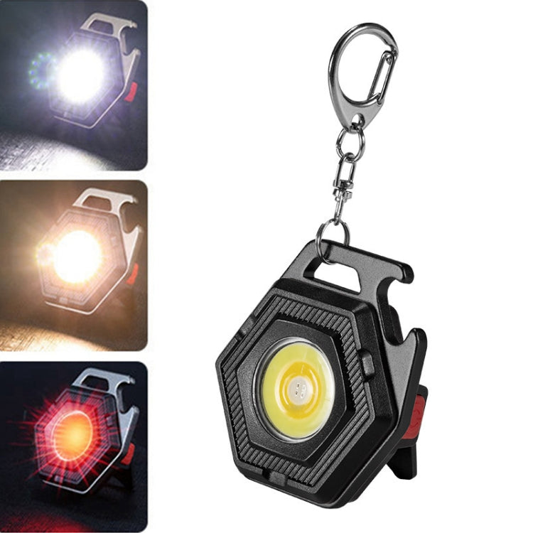 E-SMARTER W5131 Mini Keychain Strong Light Portable Flashlight, Specification:, Black, Tarnish, Black+Tripod, Tarnish+Tripod
