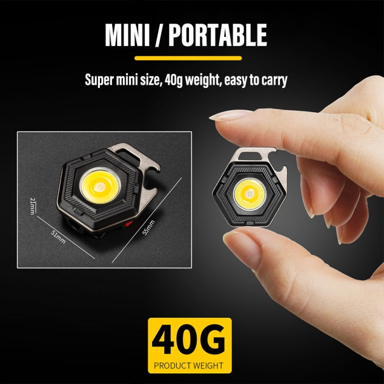 E-SMARTER W5131 Mini Keychain Strong Light Portable Flashlight, Specification:, Black, Tarnish, Black+Tripod, Tarnish+Tripod