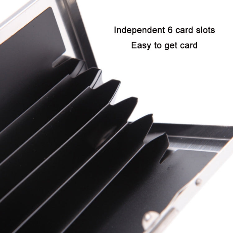 Metal Security Anti-degaussing Bank Credit Card Box, Card Box
