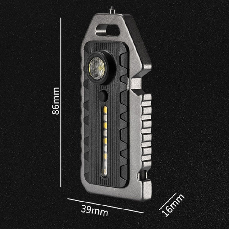 E-SMARTER W5136 Mini Keychain Strong Light Portable Flashlight, W5136 Black, W5136 Tarnish