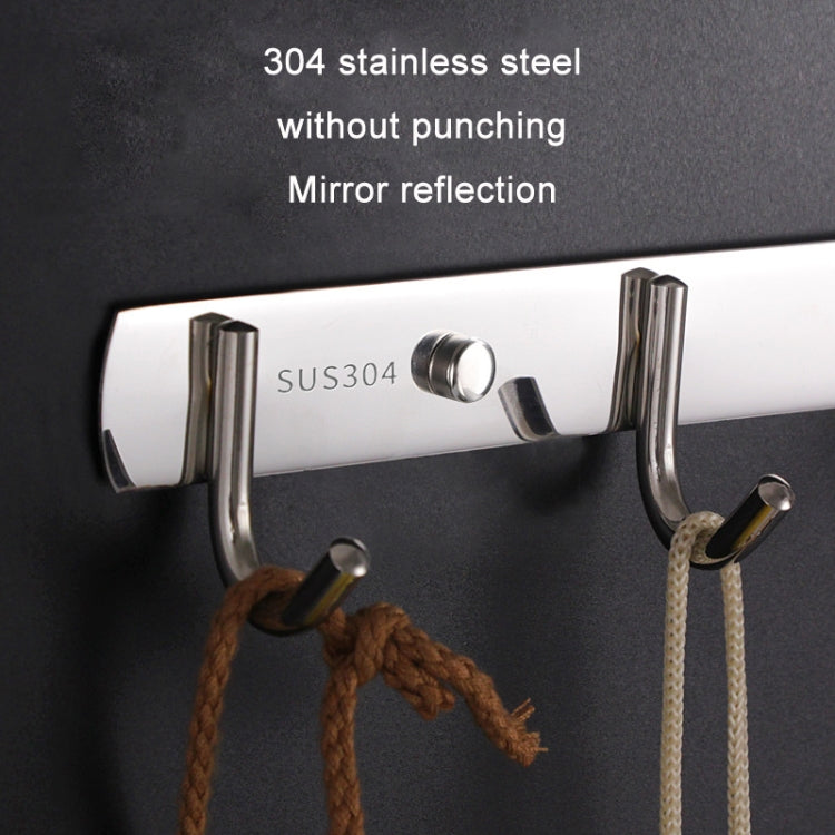 304 Stainless Steel No Punching Door Rear Coat Hook, 3 Hooks, 4 Hooks, 5 Hooks, 6 Hooks, 7 Hooks, 8 Hooks, 201 Butterfly Hook