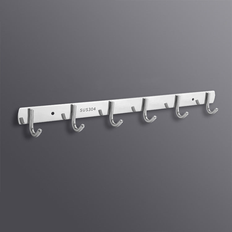 304 Stainless Steel No Punching Door Rear Coat Hook, 3 Hooks, 4 Hooks, 5 Hooks, 6 Hooks, 7 Hooks, 8 Hooks, 201 Butterfly Hook 6 Hooks