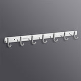 304 Stainless Steel No Punching Door Rear Coat Hook, 3 Hooks, 4 Hooks, 5 Hooks, 6 Hooks, 7 Hooks, 8 Hooks, 201 Butterfly Hook 7 Hooks