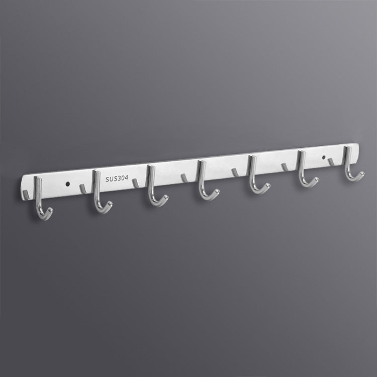 304 Stainless Steel No Punching Door Rear Coat Hook, 3 Hooks, 4 Hooks, 5 Hooks, 6 Hooks, 7 Hooks, 8 Hooks, 201 Butterfly Hook 7 Hooks