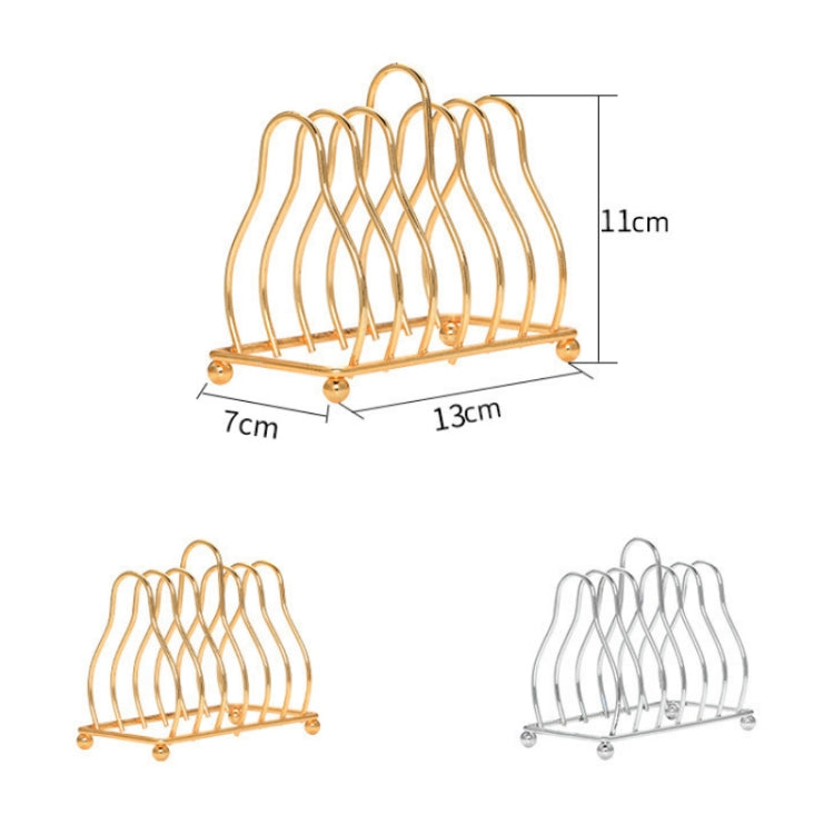 2 PCS Home Kitchen Small Bowls Dish Storage Drain Rack, Gold, Silver