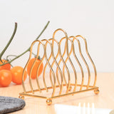 2 PCS Home Kitchen Small Bowls Dish Storage Drain Rack, Gold, Silver