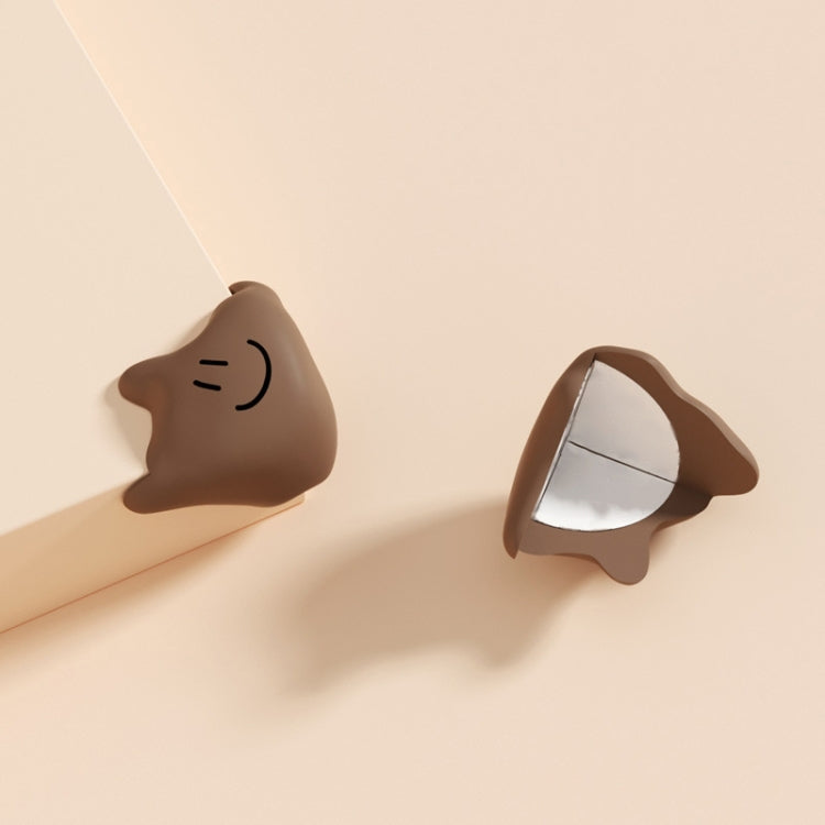 Baby Table Corner Anti-collision Silicone Protective Cover, Green, White, Apricot, Coffee, Orange