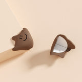 Baby Table Corner Anti-collision Silicone Protective Cover, Green, White, Apricot, Coffee, Orange