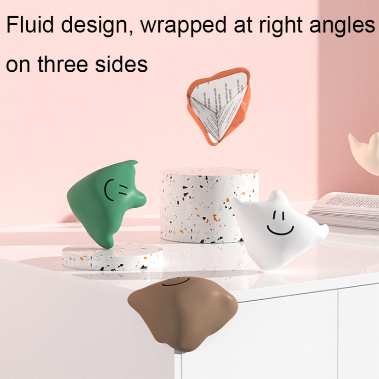 Baby Table Corner Anti-collision Silicone Protective Cover, Green, White, Apricot, Coffee, Orange