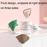 Baby Table Corner Anti-collision Silicone Protective Cover, Green, White, Apricot, Coffee, Orange