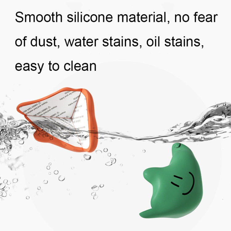 Baby Table Corner Anti-collision Silicone Protective Cover, Green, White, Apricot, Coffee, Orange