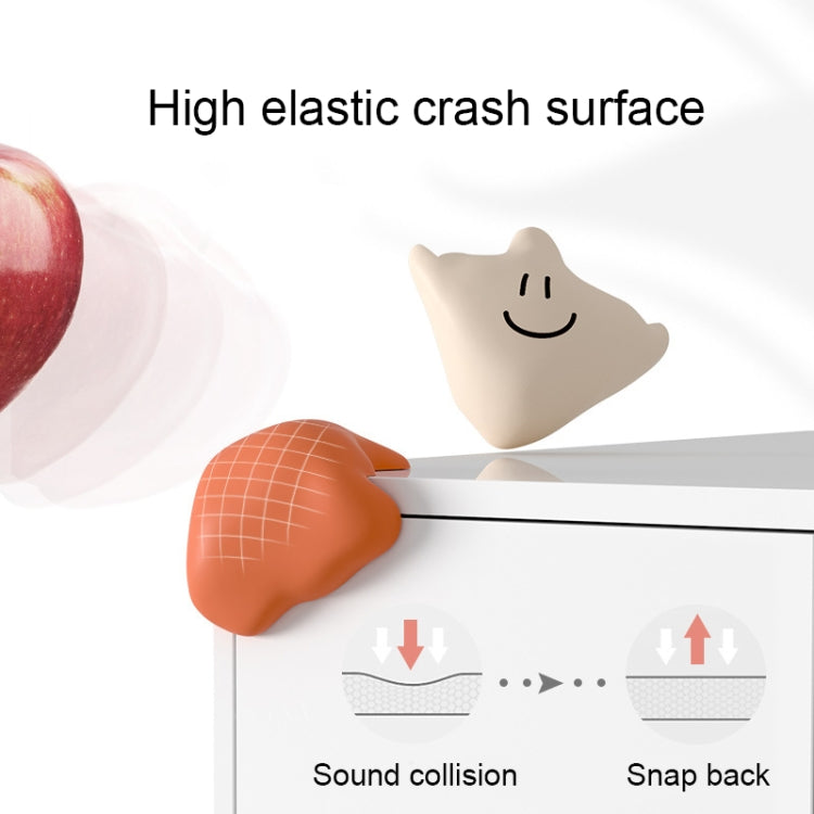 Baby Table Corner Anti-collision Silicone Protective Cover, Green, White, Apricot, Coffee, Orange