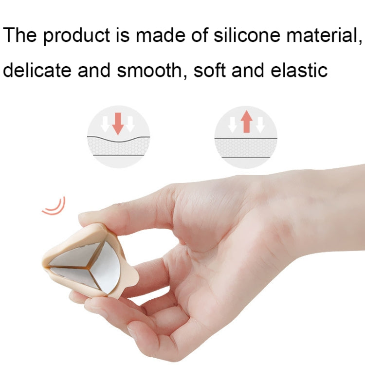 Baby Table Corner Anti-collision Silicone Protective Cover, Green, White, Apricot, Coffee, Orange