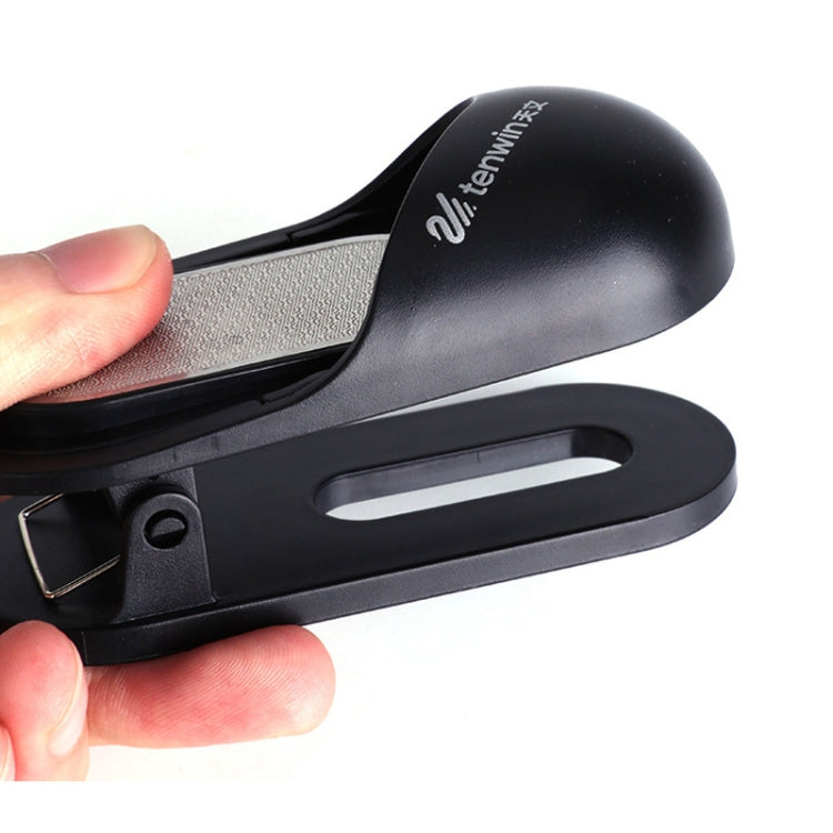 Tenwin MS5860 Spring Clip Type Pencil Grinder Can Hold Sketching Paper, Black, Grey