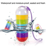 Portable Cylindrical Rotary 7 Compartments Independent Plastic Travel Pill Box, Cylindrical Pill Box