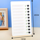 Wall Hanging Checklist Memo Boards Adjustable Checklist Board,Style: Blank Paper Card, My Chores, Without Logo, Blank Paper Card