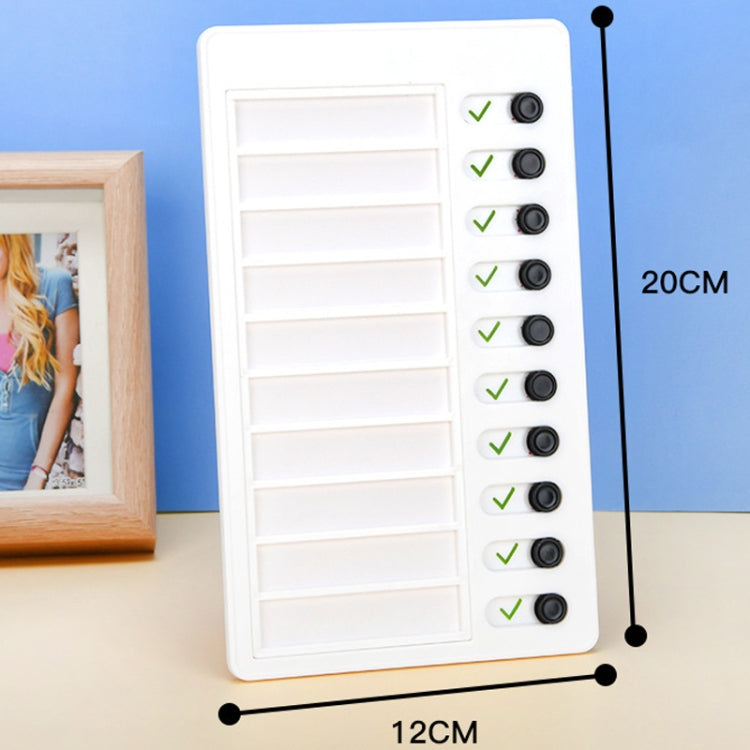 Wall Hanging Checklist Memo Boards Adjustable Checklist Board,Style: Blank Paper Card, My Chores, Without Logo, Blank Paper Card