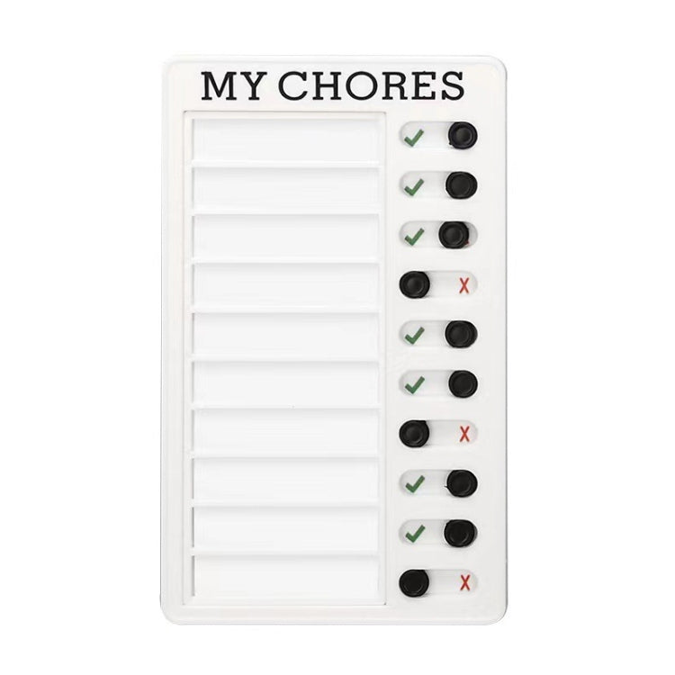 Wall Hanging Checklist Memo Boards Adjustable Checklist Board,Style: Blank Paper Card, My Chores, Without Logo, Blank Paper Card Blank Paper Card