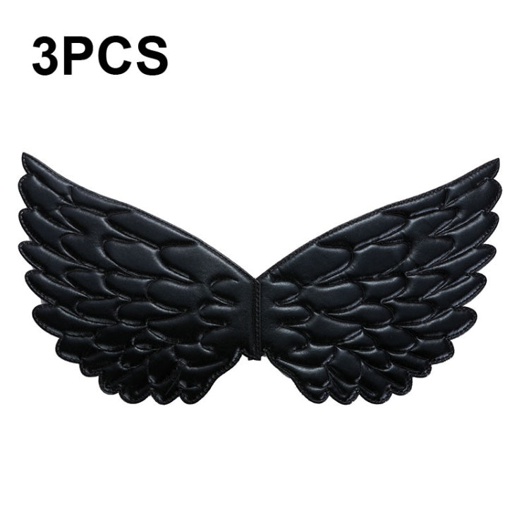 3 PCS Children Prom Dress Up Wings Elf Colorful Wings Party Costume Props, 3 PCS Light Rainbow, 3 PCS Deep Rainbow, 3 PCS Gold, 3 PCS Black, 3 PCS Red, 3 PCS Silver, 3 PCS White, 3 PCS Deep Purple, 3 PCS Fantasy Rainbow, 3 PCS Fantasy White