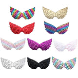 3 PCS Children Prom Dress Up Wings Elf Colorful Wings Party Costume Props, 3 PCS Light Rainbow, 3 PCS Deep Rainbow, 3 PCS Gold, 3 PCS Black, 3 PCS Red, 3 PCS Silver, 3 PCS White, 3 PCS Deep Purple, 3 PCS Fantasy Rainbow, 3 PCS Fantasy White