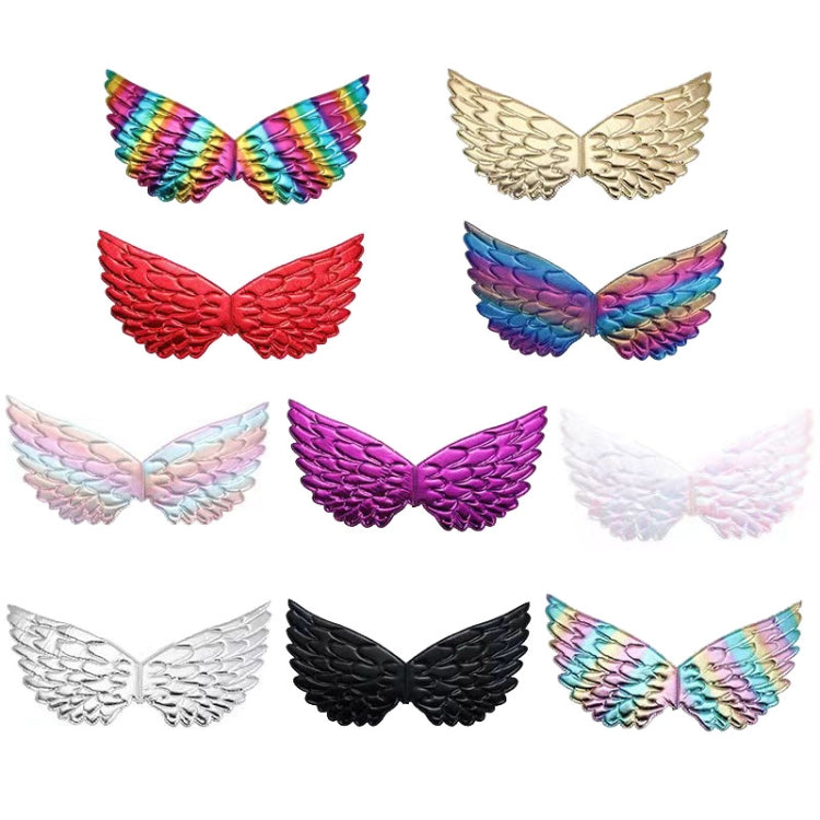 3 PCS Children Prom Dress Up Wings Elf Colorful Wings Party Costume Props, 3 PCS Light Rainbow, 3 PCS Deep Rainbow, 3 PCS Gold, 3 PCS Black, 3 PCS Red, 3 PCS Silver, 3 PCS White, 3 PCS Deep Purple, 3 PCS Fantasy Rainbow, 3 PCS Fantasy White